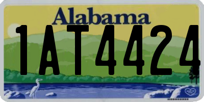 AL license plate 1AT4424