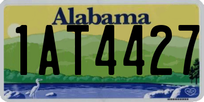 AL license plate 1AT4427