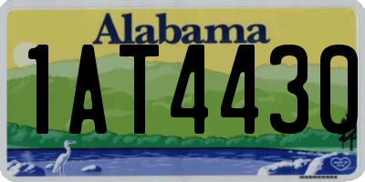 AL license plate 1AT4430