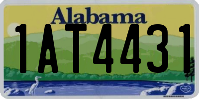 AL license plate 1AT4431