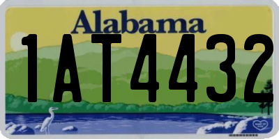 AL license plate 1AT4432