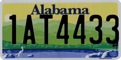 AL license plate 1AT4433