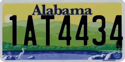 AL license plate 1AT4434
