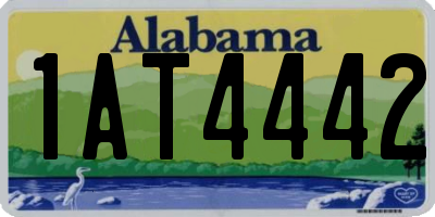 AL license plate 1AT4442