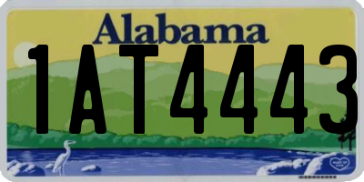 AL license plate 1AT4443