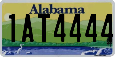 AL license plate 1AT4444