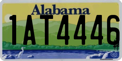 AL license plate 1AT4446