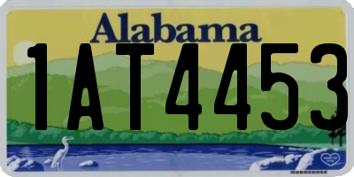 AL license plate 1AT4453