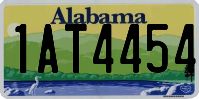 AL license plate 1AT4454