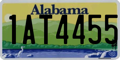 AL license plate 1AT4455
