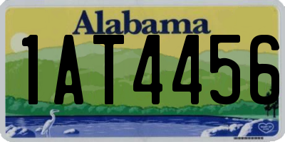 AL license plate 1AT4456