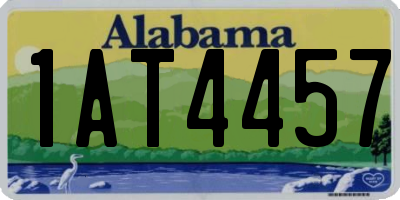 AL license plate 1AT4457