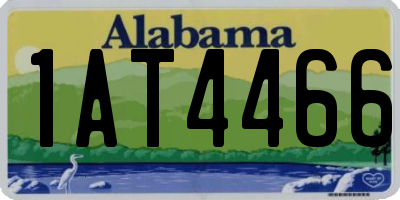 AL license plate 1AT4466