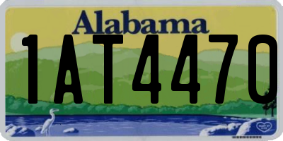 AL license plate 1AT4470