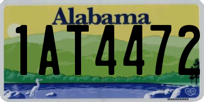 AL license plate 1AT4472