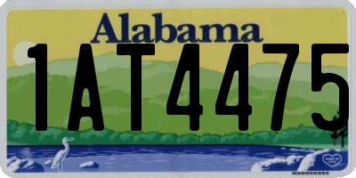 AL license plate 1AT4475