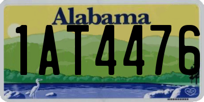 AL license plate 1AT4476