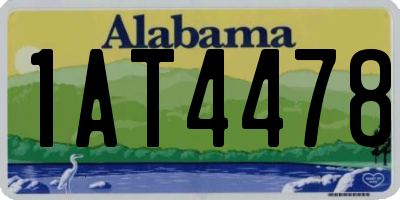 AL license plate 1AT4478
