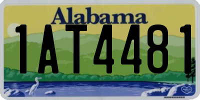 AL license plate 1AT4481