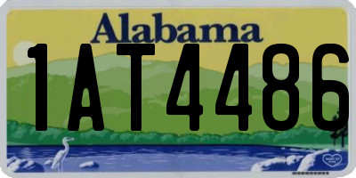 AL license plate 1AT4486