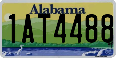 AL license plate 1AT4488