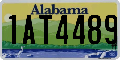 AL license plate 1AT4489