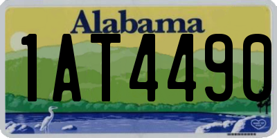 AL license plate 1AT4490