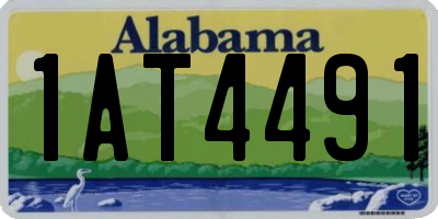 AL license plate 1AT4491