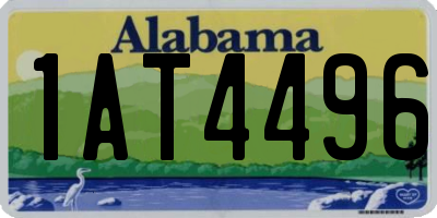 AL license plate 1AT4496