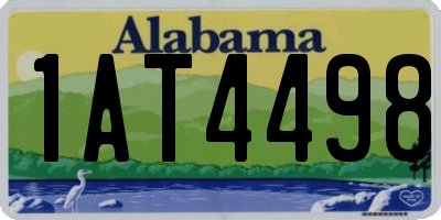 AL license plate 1AT4498