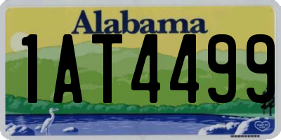 AL license plate 1AT4499