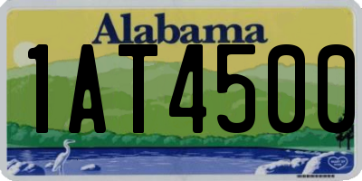AL license plate 1AT4500