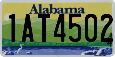 AL license plate 1AT4502