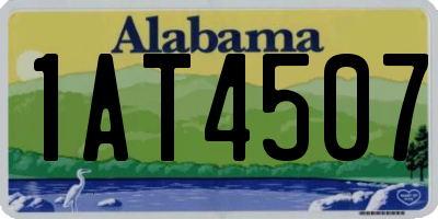 AL license plate 1AT4507