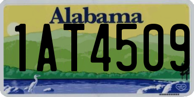 AL license plate 1AT4509