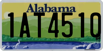 AL license plate 1AT4510