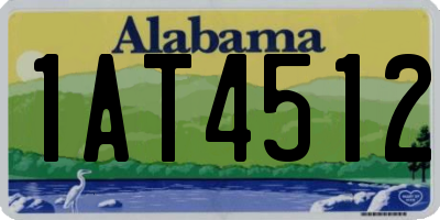 AL license plate 1AT4512