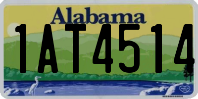 AL license plate 1AT4514