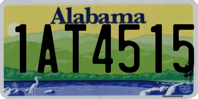 AL license plate 1AT4515