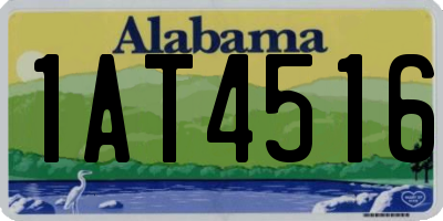 AL license plate 1AT4516
