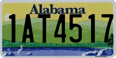 AL license plate 1AT4517