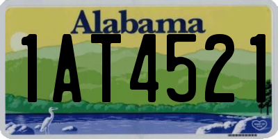 AL license plate 1AT4521