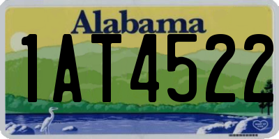 AL license plate 1AT4522