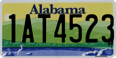 AL license plate 1AT4523