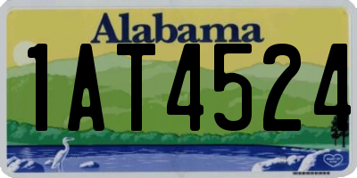 AL license plate 1AT4524