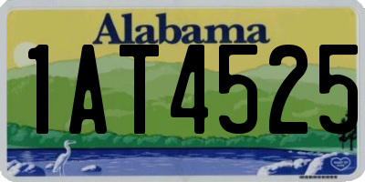 AL license plate 1AT4525