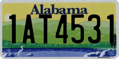 AL license plate 1AT4531