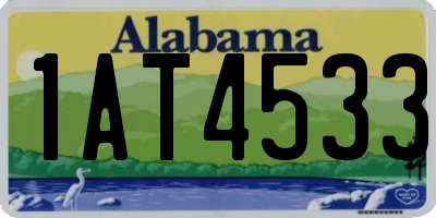 AL license plate 1AT4533