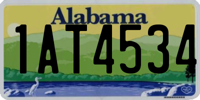 AL license plate 1AT4534