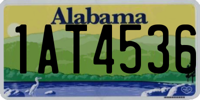 AL license plate 1AT4536